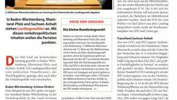 Drei Länder, drei Wahlen