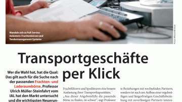 Transportgeschäfte per Klick