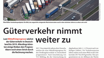 Güterverkehr nimmt weiter zu