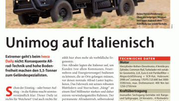 Unimog auf Italienisch
