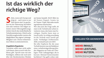 Platooning: Editorial: Ist das wirklich der richtige Weg?