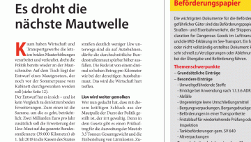 Das neue Lkw-Mautgesetz: Editorial: Es droht die nächste Mautwelle