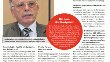 Müssen deutsche Lkw die neue Maut stemmen?