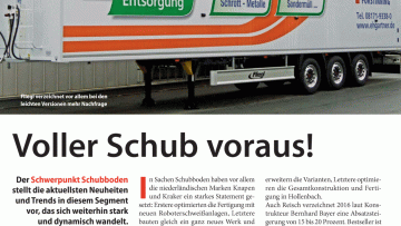 Voller Schub voraus!