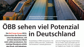ÖBB sehen viel Potenzial in Deutschland