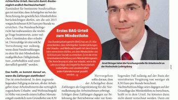 Was bedeutet das BAG-Urteil zum Mindestlohn?