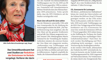 Umweltbundesamt verlangt Verkehrswende