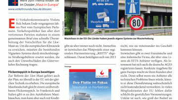 EU-Maut kommt nicht in Gang