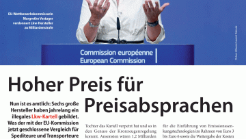 Hoher Preis für Preisabsprachen