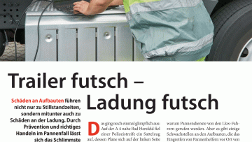 Trailer futsch - Ladung futsch