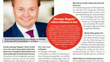Hat Hellmann das Unternehmerglück verlassen?