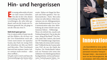 Scanias neue Lkw-Generation: Editorial: Hin- und hergerissen