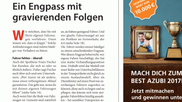 Fahrermangel: Editorial: Ein Engpass mit gravierenden Folgen