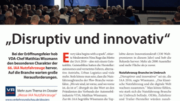 "Disruptiv und innovativ"