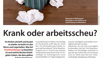 Krank oder arbeitsscheu?