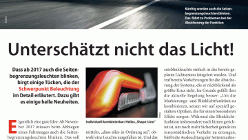 Unterschätzt nicht das Licht!