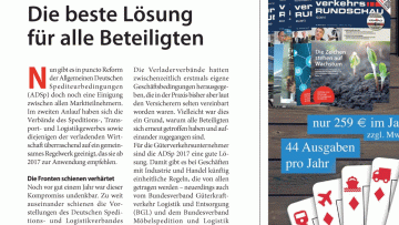 ADSP 2017: Editorial: Die beste Lösung für alle Beteiligten