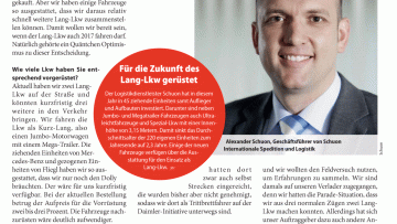Warum investieren Sie jetzt noch in Lang-Lkw?
