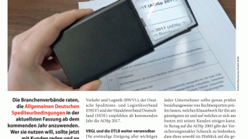 Die ADSp 2017 wirksam in Verträge einbeziehen