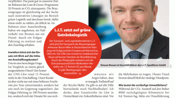Warum setzt L.I.T. beim Biertransport auf CNG?