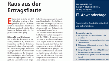 DB Schenker: Editorial: Raus aus der Ertragsflaute