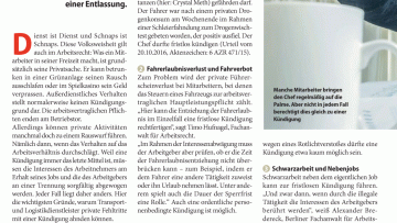 Sieben Gründe für eine Kündigung