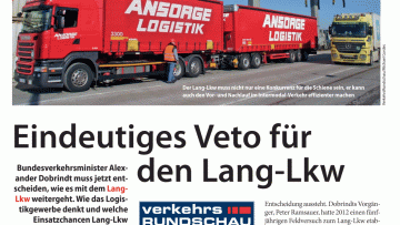 Eindeutiges Veto für den Lang-Lkw
