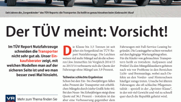 Der TÜV meint: Vorsicht!