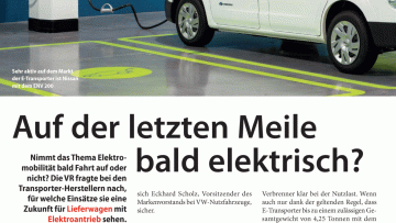 Auf der letzten Meile bald elektrisch?