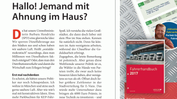 Einfahrverbote für Dieselfahrzeuge: Editorial: Hallo! Jemand mit Ahnung im Haus?