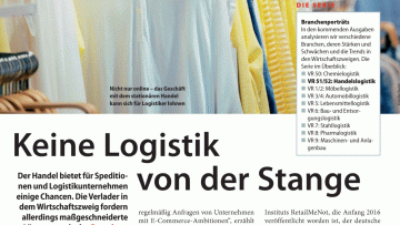 Keine Logistik von der Stange