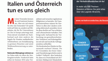 Arbeitnehmer-Entsendung: Editorial: Italien und Österreich tun es uns gleich