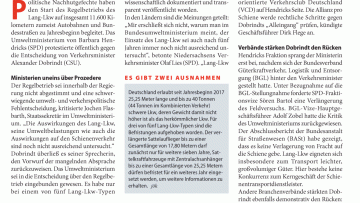 Regierung streitet über den Lang-Lkw