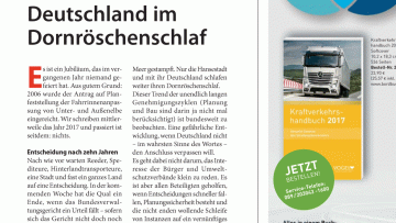 Genehmigung von Bauprojekten: Editorial: Deutschland im Dornröschenschlaf