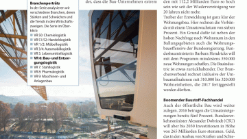 Branche mit digitalen Baustellen