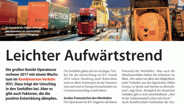 Leichter Aufwärtstrend