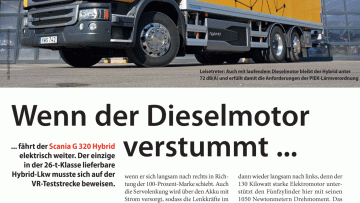 Wenn der Dieselmotor verstummt ...