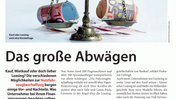 Das große Abwägen
