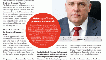 Was haben Sie gegen die Fahrer-Gesetze?
