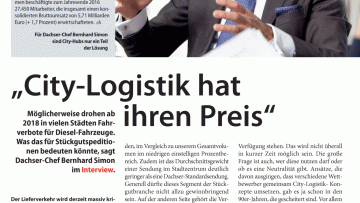 "City-Logistik hat ihren Preis"