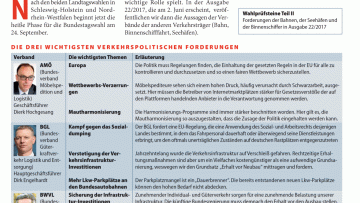 Forderungen an die Politik