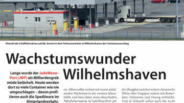 Wachstumswunder Wilhelmshaven