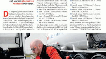 Längerer Steuerrabatt für Gas-Fahrzeuge