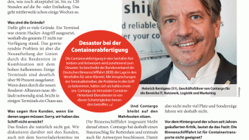 Verlagern Sie Transporte vom Schiff auf den Lkw?