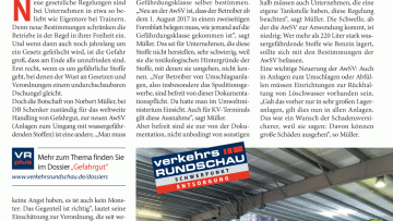 Noch viel Unwissen bei der AwSV