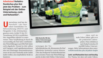 Fahrer online schulen