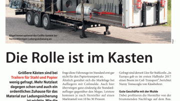Die Rolle ist im Kasten