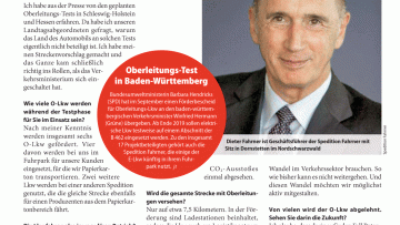 Warum testet Fahrner Oberleitungs-Lkw?