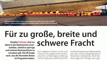 Für zu große, breite und schwere Fracht