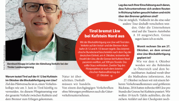 Was soll das mit der Lkw-Blockabfertigung?